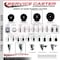 Service Caster 4'' Hard Rubber Wheel Swivel 7/8'' Square Stem Caster Set 2 Brakes, 4PK SCC-SQ20S414-HRS-PLB-78-2-S-2 - alternate 3